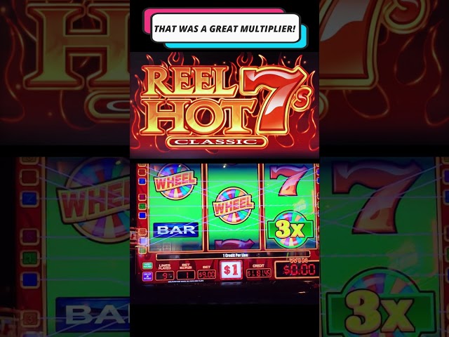 WHAT AN AMAZING WIN on RED HOT 777 CLASSIC SLOT MACHINE #SHORT #bigwin