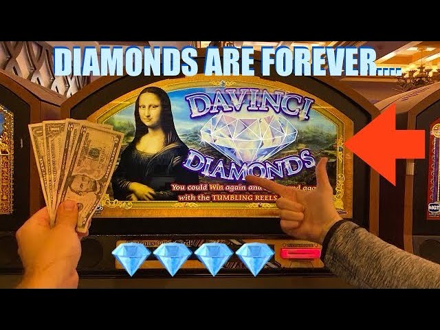 We Try Our 30 Spin Slot Betting System On A DaVinci Diamonds Slot Machine!!!