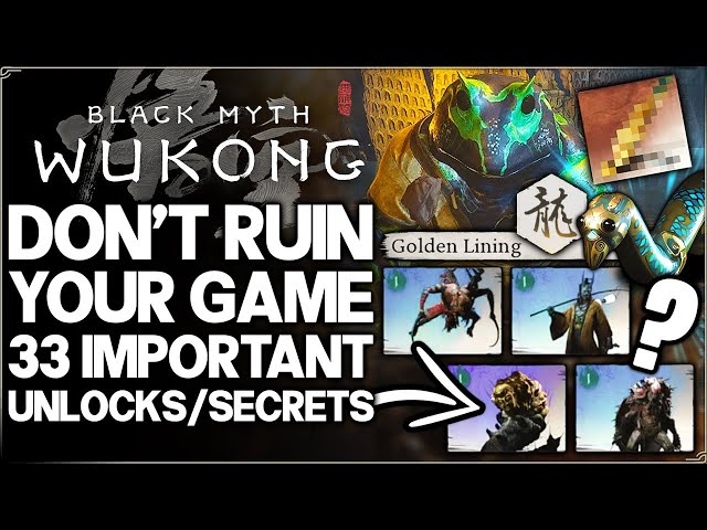 Black Myth Wukong – Best MYTHICAL Transformation & OP Armor – 33 GAME CHANGING Secrets You Missed!