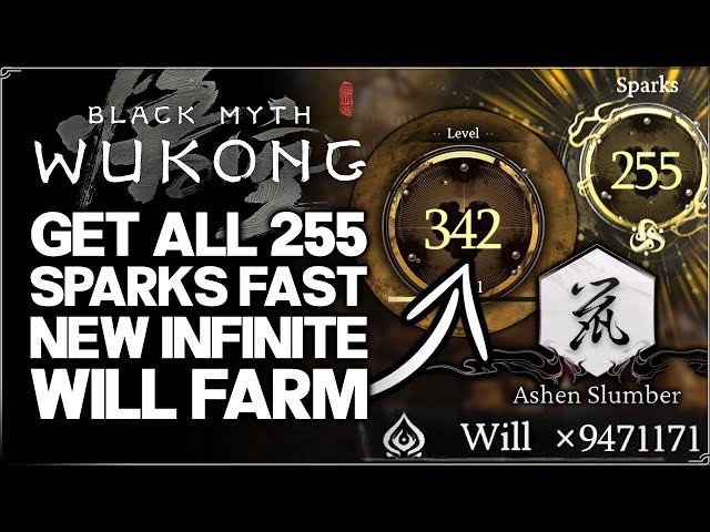 Black Myth Wukong – New Best 70+ Sparks Per Hour Will Farm Guide – Unlock ALL Skills Level Up Fast!