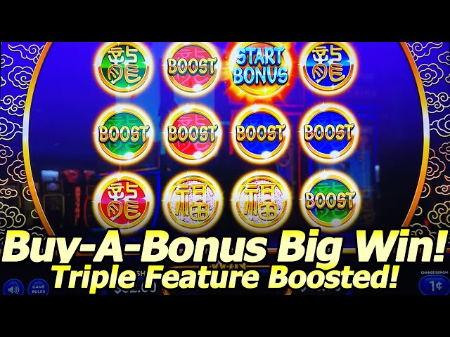 Buy a Bonus BIG WIN! NEW Triple Coin Treasures Gold slot by AGS at Yaamava casino!