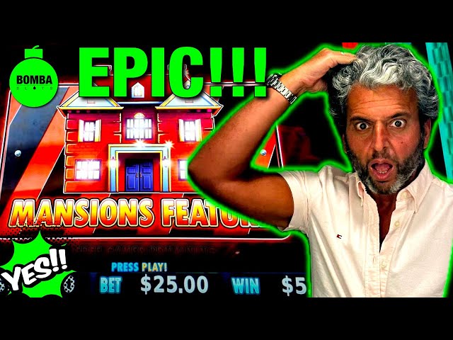 EPIC $25 MANSION JACKPOT!!! Aria High Limit Room Action ONLY! #LasVegas #Casino #Slot