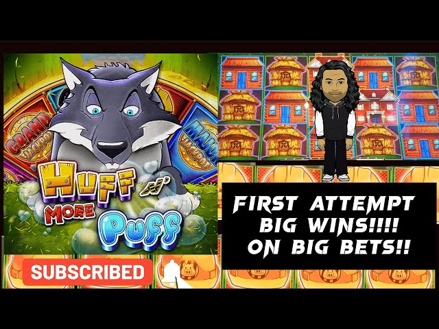 (First Attempt) Huff and Even More Puff Big Wins On Big Bets @JamulCasino #MannySlotChannel#socal