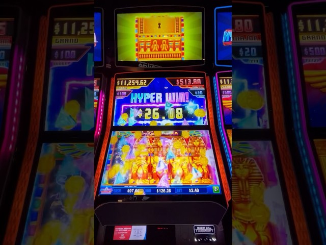 I got a BIG WIN on a Hypercharged Slot Machine #shorts #slots #casino