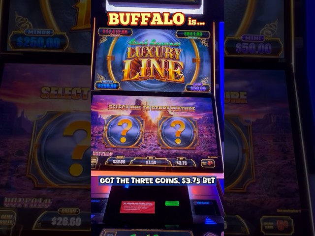 Luxury Line Buffalo Slot: Is this the best? #slots #casino #shorts