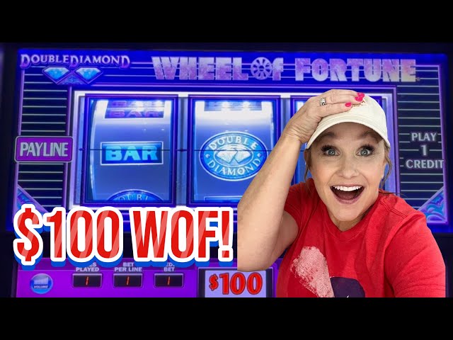 $1500 in $100 Wheel of Fortune Slot Machine! Is It Enough to Win Big?!