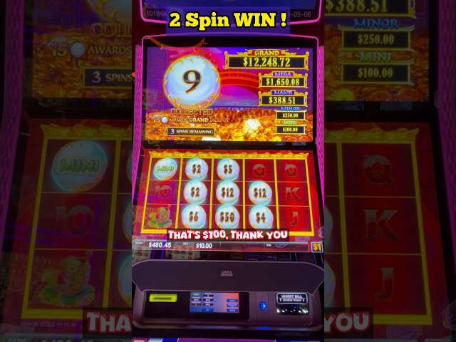 $500 Bankroll Challenge: Two Spins to Win! #shorts #slots #casino