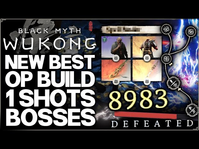 Black Myth Wukong – How to Kill Bosses in 1 Attack – New Best BROKEN OP Build Weapon Combo Guide!