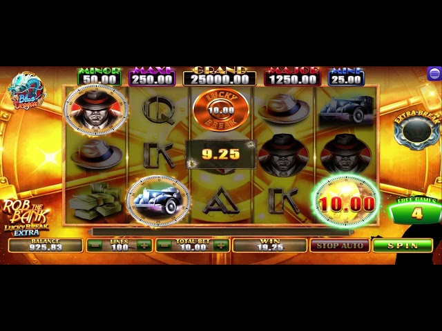 Blue Dragon Slots – Big Win – Rob The Bank Extra