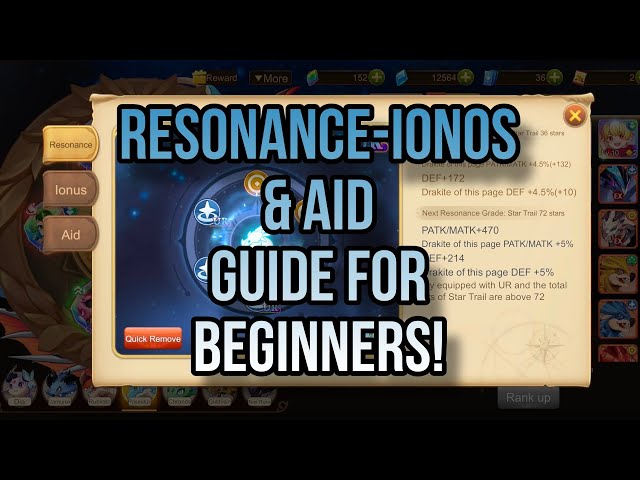 Draconia Saga : Resonance Ionus & Aid Guide for Beginners