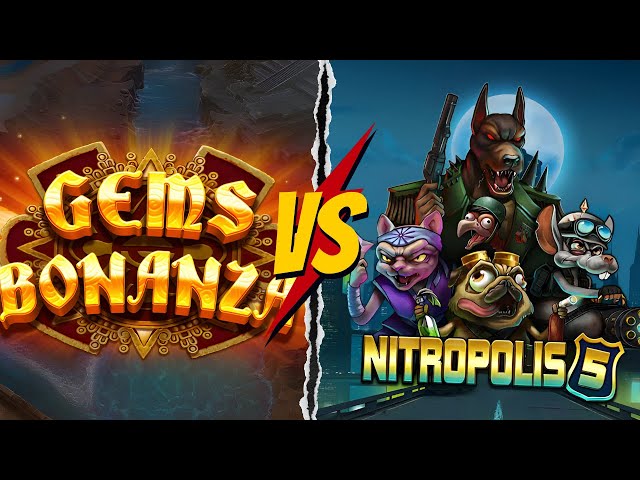 GEMS BONANZA vs NITROPOLIS 5 SLOT TOURNAMENT FINAL!