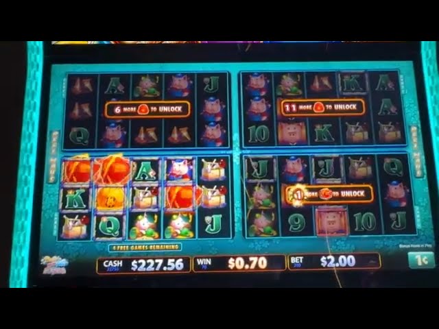 Huff N More Puff POWER 4 Slot Play and Bonus!