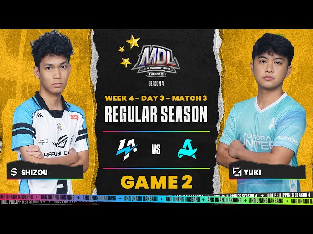 MDL PH S4 – W4D3 – LAZY VS HUNT – GAME 2