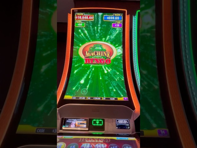 SUPER BINGO Bonus on Green Machine Bingo Slot! #slots #shorts