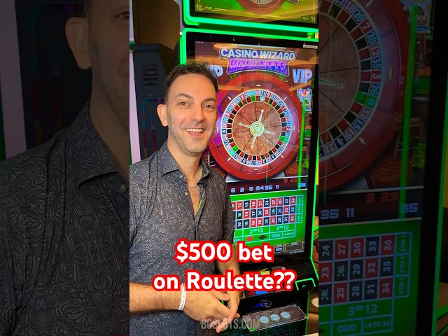 Trying something new, $500 bet on Roulette