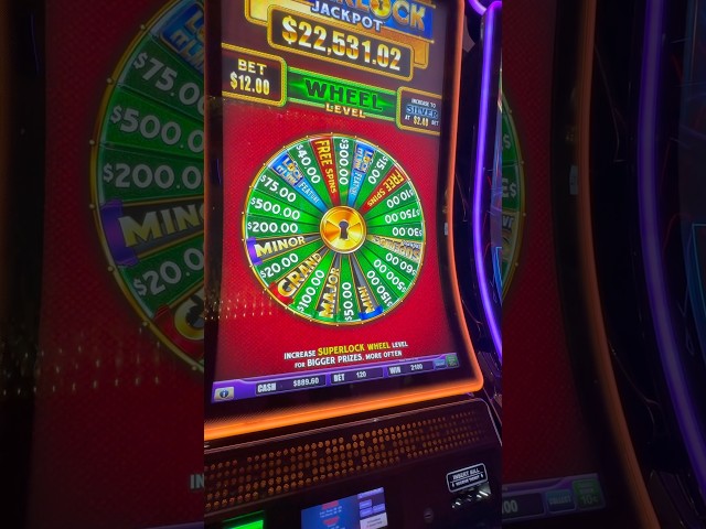 WE GOT THE WHEEL ON EUREKA BLAST SUPERLOCK SLOT! #slots #jackpot #casino #gambling #slot #vegas