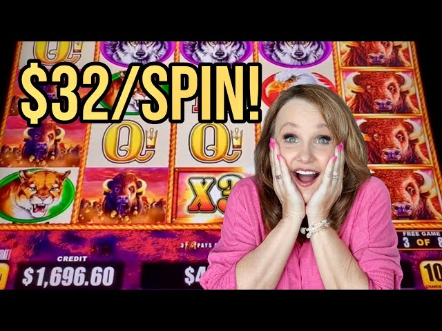 Winning BIG on Buffalo Triple Boost Slot Machine!