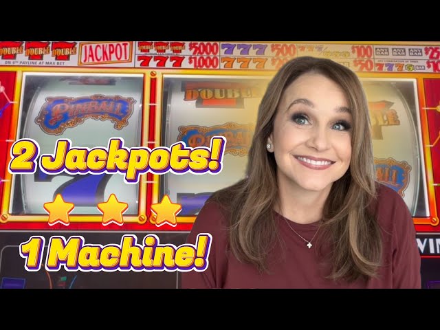 2 Jackpots On One Slot Machine! Las Vegas Casino Excitement!