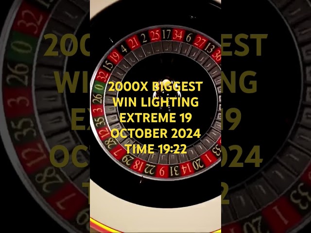 2000X BIGGEST WIN LIGHTING EXTREME 20 OCTOBER 2024 #gamblinggame #slotmachine #luckyslot