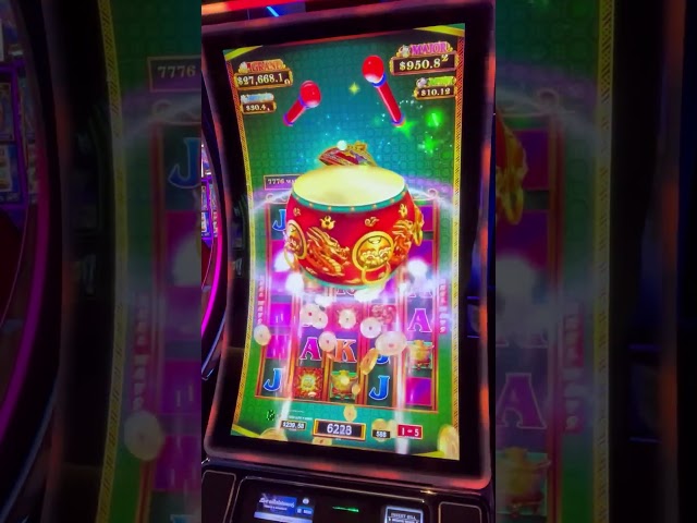 Dancing Drums Prosperity $5.88 Bet BONUS WIN! #shorts #slots