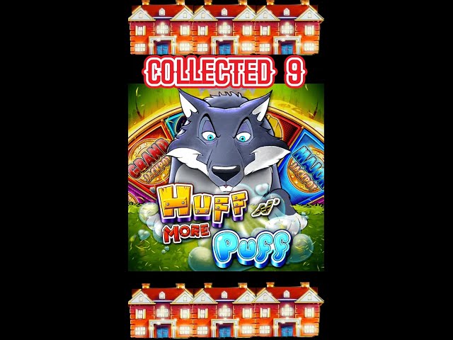 Huff N More Puff Slot Machine Landed 9 Mansions with a $5 Bet!!