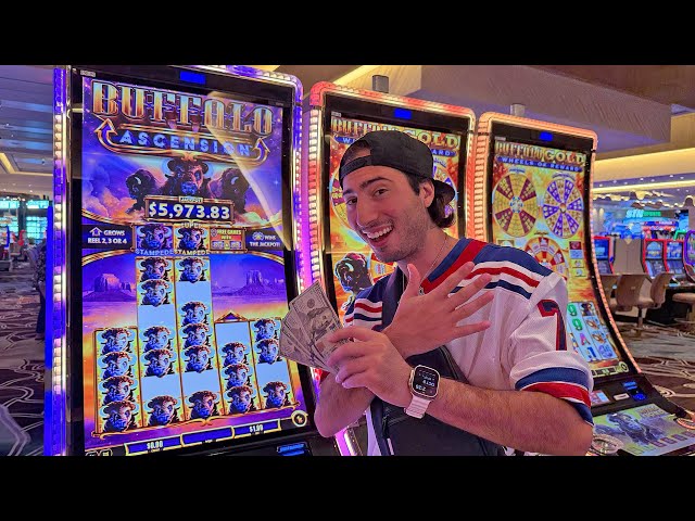 Insane Luck On Buffalo Slots In Las Vegas! (MUST SEE, MUST WATCH ACTION!)