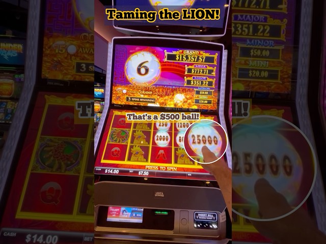 Max Bet Tames the Lion on Lion Link Slot Machine!