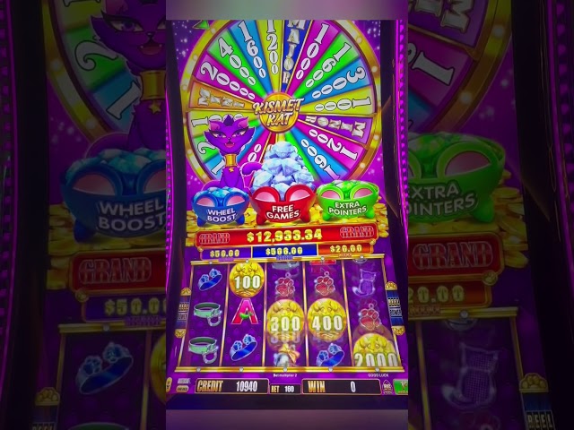 Wheel spin on Kismet Kat! #wendoverslots #mk21slots #lowrollerslots