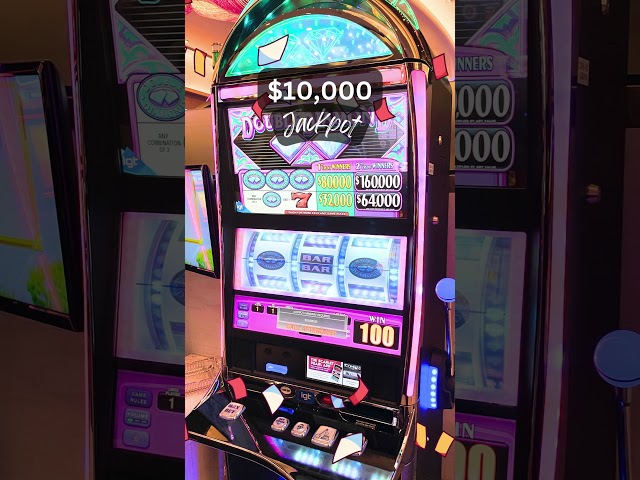 10K Jackpot on Double Diamond in the Orchid Room at Scarlet Pearl Casino Resort