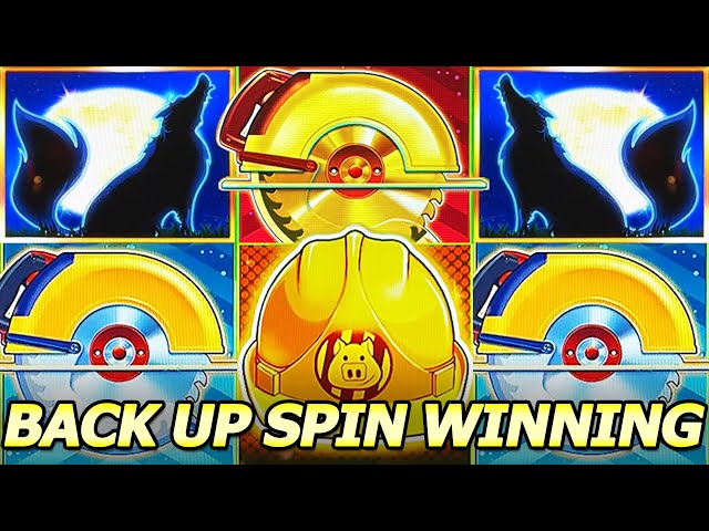 Back Up Spin Winning in Huff n Even More Puff slot machine at Resorts World in Las Vegas!