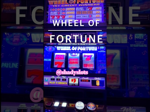 Epic Max Bet Win on Wheel of Fortune Slot Machine!