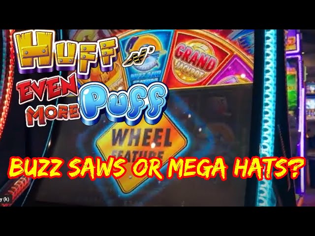 HITTING THE BONUS ON HUFF N EVEN MORE PUFF SLOT MACHINE!