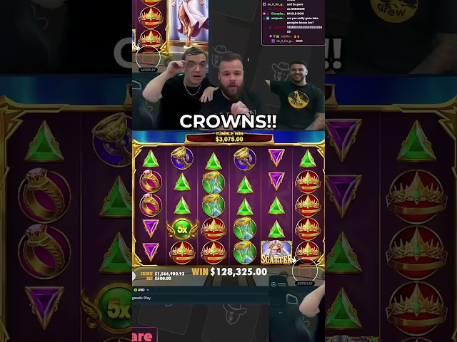 INSANE TUMBLE LEADS TO INSANE SLOT MACHINE WIN!! #shorts #slots #casino