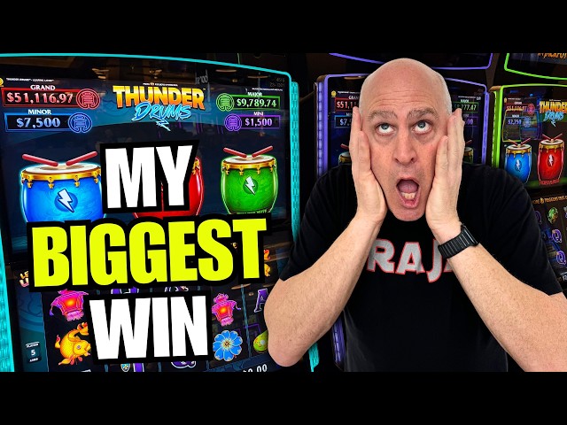 JUST CRUSHED MY ALL-TIME THUNDER DRUMS JACKPOT RECORD!