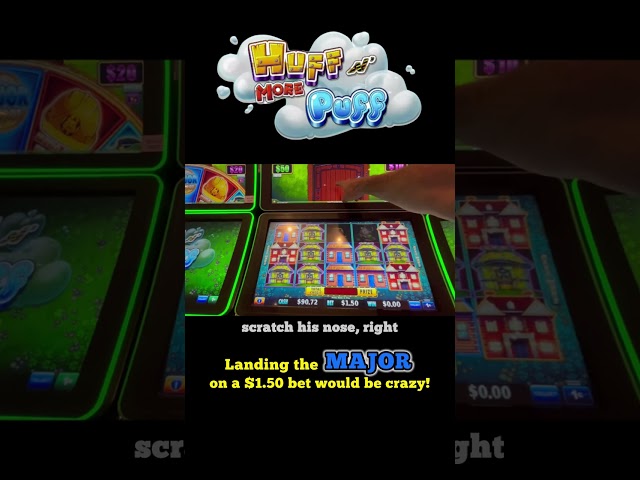 MAJOR JACKPOT WIN Playing Huff N’ More Puff Slot!