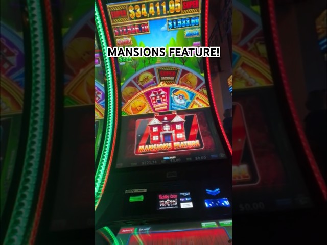 MANSIONS!! I HIT THE MANSIONS FEATURE AND LOVED IT! HUFF N EVEN MORE PUFF SLOT