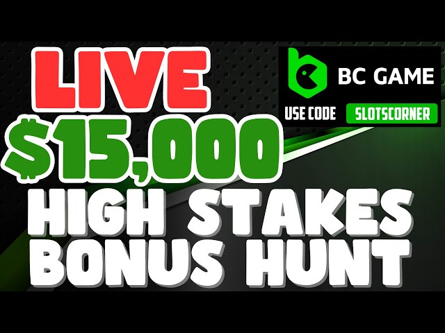 OPENING BIG BONUSES!! – LIVE $15,000 BONUS HUNT OPENING – Big Win Online Slots Stream