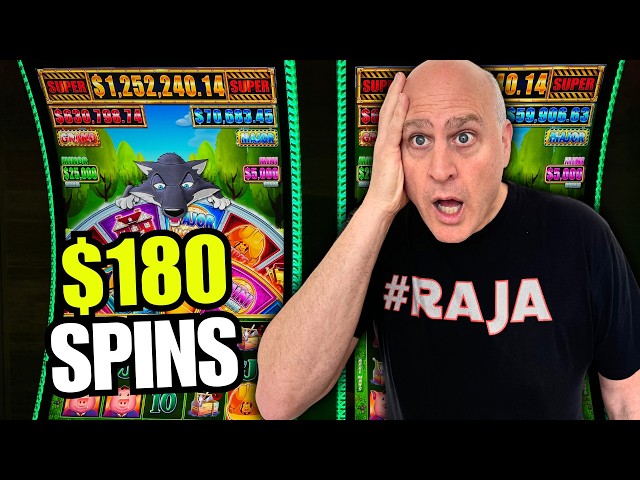 PLAYING $180/SPIN HUFF N EVEN MORE PUFF WHEN THIS MIRACLE JACKPOT HAPPENED!