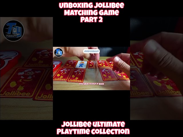 Part 2. Unboxing Jollibee Matching Game. Jollibee Ultimate Playtime Collection Kid’s Meal 2024