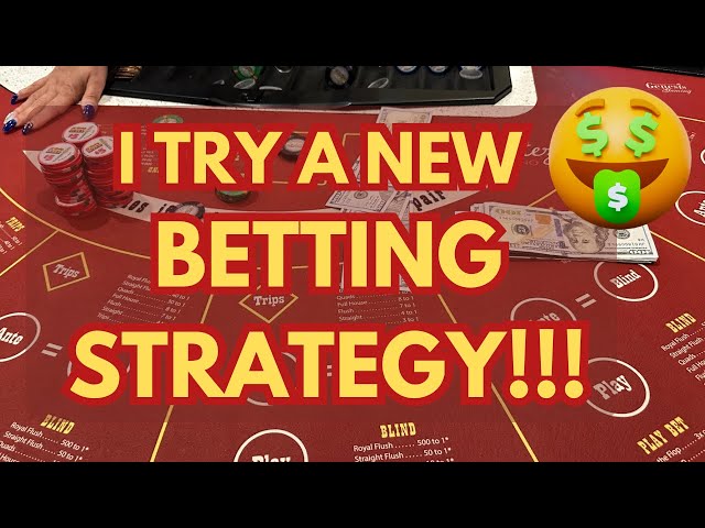 ULTIMATE TEXAS HOLD ‘EM in LAS VEGAS! I TRY A NEW BETTING STRATEGY!!! DID IT WORK?