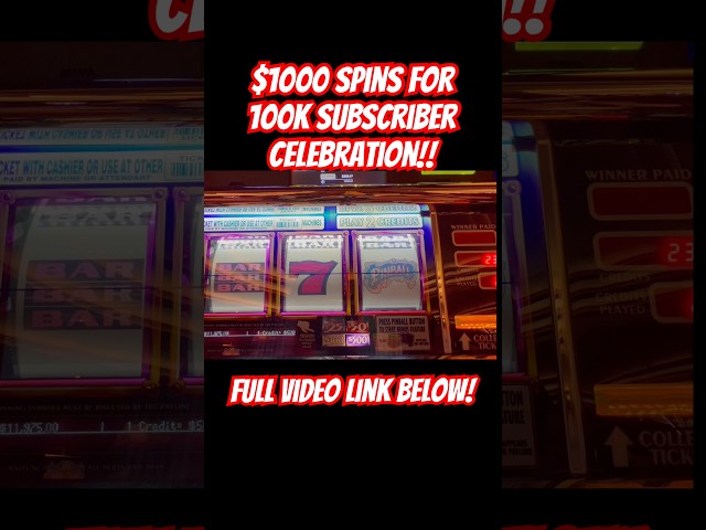 $1000 Spins on Slot Machine! #slot #staceyshighlimitslots #casino