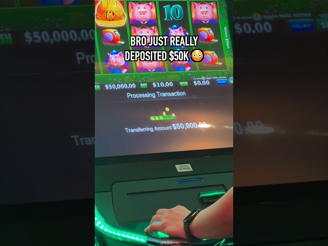 BRO JUST DEPOSITED $50,000! #slots #casino #jackpot