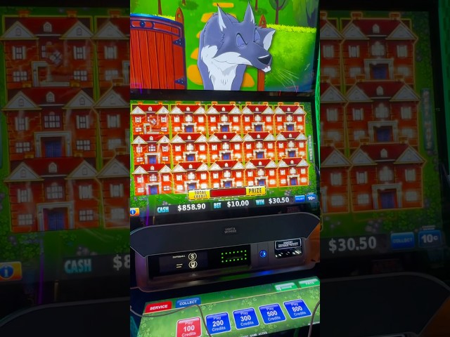 FULL SCREEN MANSION JACKPOT!! HUFF N EVEN MORE PUFF SLOT!! #slots #jackpot #casino #slotmachine