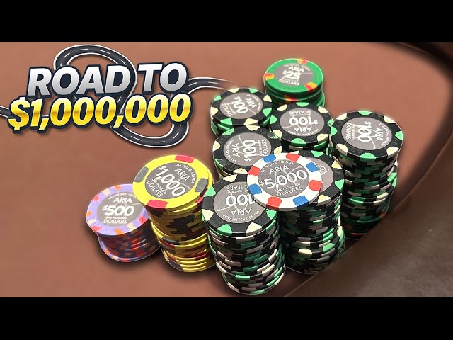 High Stakes Poker In Vegas + First Tournament Win of 2024! | Road to $1,000,000 Episode 24