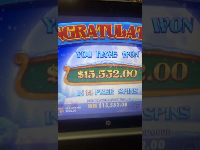 Jackpot $15,000 On A Slot Machine