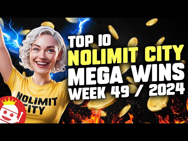 TOP 10 NOLIMIT CITY COMMUNITY BIGGEST WINS OF WEEK #49 – 2024