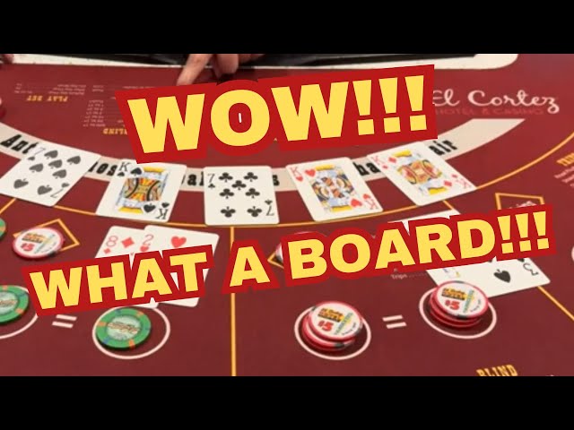 ULTIMATE TEXAS HOLD ‘EM in LAS VEGAS! WOW!!! WHAT A BOARD!!! #quads