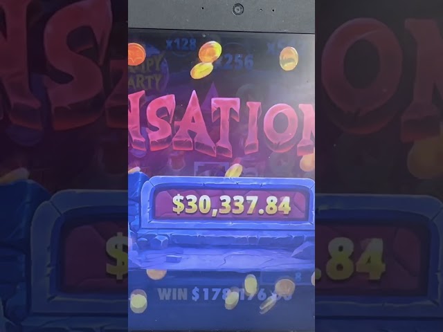 winning $172,000 on a slot machine! #slot #slotsensation #casino #arcademachine #jackpot