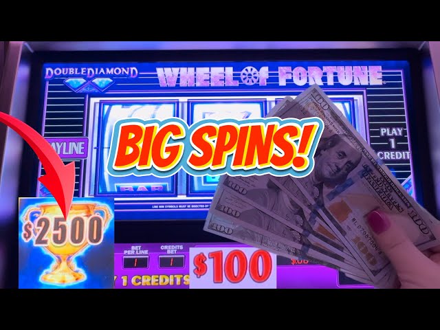 $100 Wheel of Fortune vs Checkered Flag! Which High Limit Slot Dominated?!