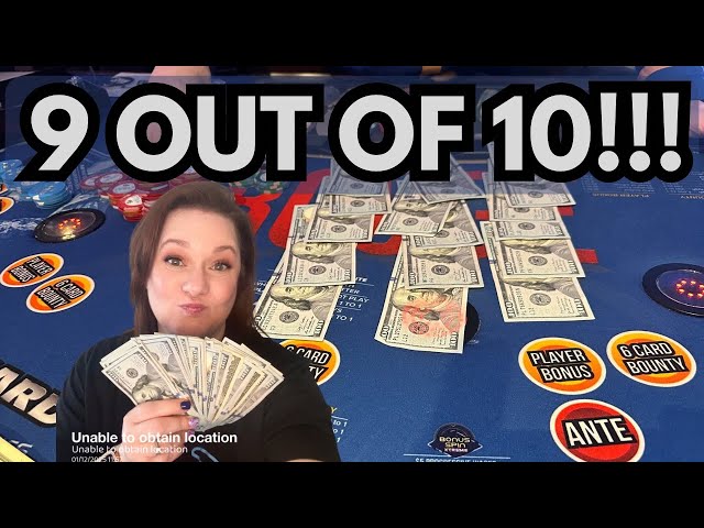 3 CARD POKER in LAS VEGAS! 9 OUT OF 10!